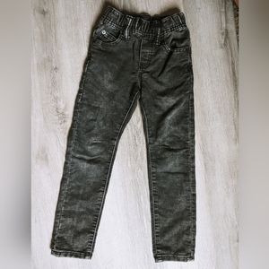 kids small gap slim fit gray acid wash pull on jeans / pants